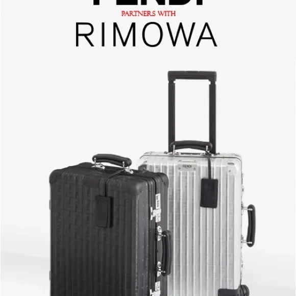 Fendi | Bags | Fendi X Rimowa Cabin Size Black Aluminum Trolley